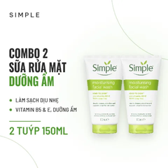 Sữa Rửa Mặt Simple Dưỡng Ẩm Cho Da Kind To Skin Moisturising Facial Wash 150ml