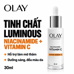 Serum Mờ Vết Thâm, Đốm Nâu, Dưỡng Sáng Da Olay Super Serum Luminous Niacinamide + Vitamin C 30ml