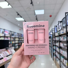 Set 2 kem dưỡng tay Rosemine hộp hồng 35g x 2 – ảnh thật tại Tanpopo