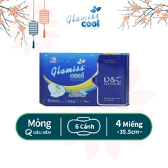 Băng Vệ Sinh Doctor Care Thảo Dược Glamiss Cool Extra Smart Chip 4 Miếng (Ban Đêm)