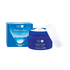 Kem Dưỡng Trắng Mượt Cấp Ẩm Sâu Hada Labo Perfect White Tranexamic Acid Cream 50g (Xanh)