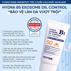 Kem Chống Nắng PrettySkin Hydra B5 Exosome Oil Control Sun Cream SPF50+ 50ml