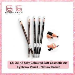 Chì Xé Kẻ Mày Coloured Soft Cosmetic Art Eyebrow Pencil - Natural Brown