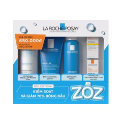 Bộ Sản Phẩm La Roche Posay ZOZ Kiểm Soát Dầu Nhờn (5 Món)