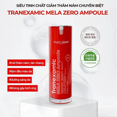 Combo Tinh Chất & Kem Dưỡng Angel's Liquid Tranexamic Mela Zero Ampoule 30ml & Mela Zero Cream 50ml