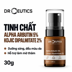 Tinh Chất Làm Sáng Da Và Hỗ Trợ Làm Mờ Thâm Nám DrCeutics Alpha Arbutin Alpha Arbutin 5% +Kojic Dipalmitate 2% 30g
