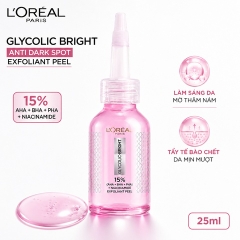 Tinh Chất Peel Da L'Oreal Glycolic Bright Anti Dark Spot Exfoliant Peel 25ml