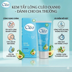 Kem Tẩy Lông Dành Cho Da Thường Cleo (Xanh)