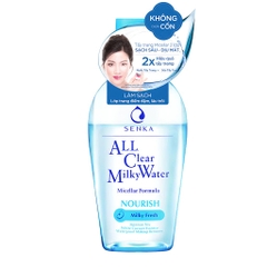 Nước Sữa Tẩy Trang 2 Lớp Senka All Clear Milky Water Nourish 230ml