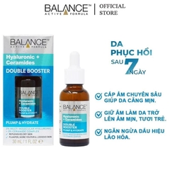 Serum Balance Cấp Ẩm, Mờ Nếp Nhăn Hyaluronic + Ceramides Double Booster Serum 30ml
