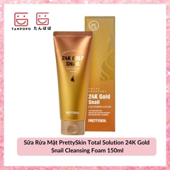 Sữa Rửa Mặt PrettySkin Total Solution 24K Gold Snail Cleansing Foam 150ml