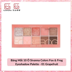 Bảng Mắt 10 Ô Sivanna Colors Fox & Frog Eyeshadow Palette - 01 Grapefruit