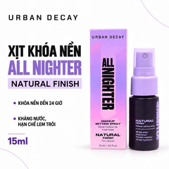 Xịt Khoá Nền Urban Decay All Nighter Long Lasting Makeup Setting Spray 15ml (Mẫu Mới) (Nhập Khẩu)