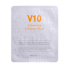 Mặt Nạ Giấy Dưỡng Trắng Skinaz V10 Gleaming Cellulose Mask