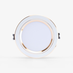 Đèn LED âm trần 110/9W viền vàng/viền bạc Rạng Đông (AT10 110/9W)