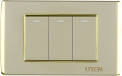 Bộ ba công tắc 2 chiều cỡ S Uten (V9.1-3PGK12SS/PM3)