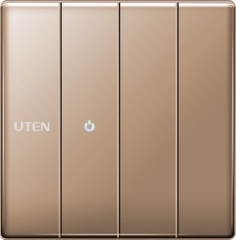 Bộ công tắc bốn 2 chiều màu vàng Z9 Uten (Z9GK42)