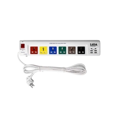 Ổ 6D Super cổng USB 4A2C dây 3mx3 (6OFSSU3-3) Lioa (NEW)