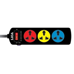 Ổ cắm Lioa kéo dài đa năng, 5m, 10A, 2200W, ko tiếp địa (3DND5.2.10)