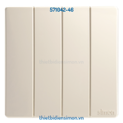 Bộ công tắc bốn 2 chiều 10A màu Champagne K3 Simon (571042-46)