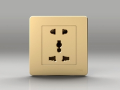 Bộ ổ cắm đôi 2 chấu và 3 chấu Uten Q7GZ12Z13/N