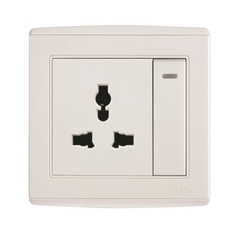 Bộ công tắc 2 chiều và ổ cắm 3 chấu đa năng V4.0 Uten (V4.0GK12Z13/N)