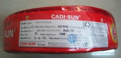 Dây Cu/PVC/PVC 2x0,75 Cadisun