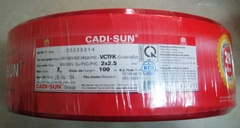 Dây Cu/PVC/PVC 2x2,5 Cadisun