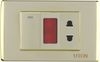 Bộ công tắc, đèn báo, ổ cắm 2 chấu Uten V9.1PGK11SS/DLR/Z2NSS/PM3