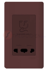 Ổ cắm dao cạo râu màu đồng Zencelo A Schneider (A84727_SZ)