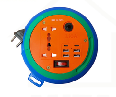 Ổ cắm Lioa kéo dài kiểu đĩa bay U.F.O TYPE DBU52-10A, ko tiếp địa