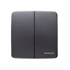 Bộ công tắc đôi 2 chiều Minerva màu xám ánh kim Panasonic (WMT504MYH-VN)
