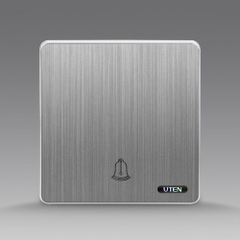 Nút nhấn chuông màu ghi S300 Uten (S300G-1G/M)