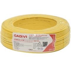 Cáp điện Cu/PVC 1x4mm2 0,6/1kV Cadivi
