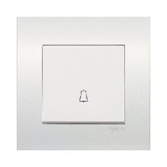 Bộ nút nhấn chuông 10A Vivace màu trắng Schneider (KB31BPB_WE_G19)