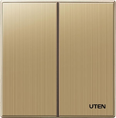 Bộ công tắc đôi 2 chiều Q9 - Uten (Q9GK22)