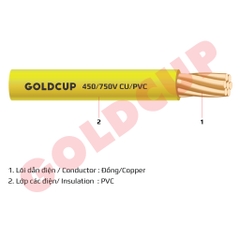 Cáp điện Cu/PVC 1x16RC 0.6/1kV Goldcup