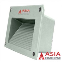 Đèn âm tường mặt lõm nhôm đúc 3W Asia lighting (ATU-02)