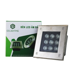 Đèn âm đất vuông 9W (GSDV9) GS Lighting