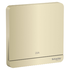 Bộ công tắc đơn 2 cực 20A màu vàng ánh kim AvatarOn - Schneider (E8331D20N_WG_G19)
