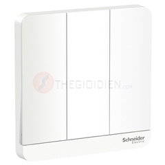 Bộ công tắc ba 2 chiều 16AX, có đèn led màu trắng AvatarOn - Schneider (E8333L2LED_WE_G19)