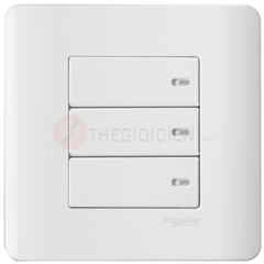 Bộ công tắc ba 2 chiều 16A màu trắng Zencelo - Schneider (E8433_2_G19)