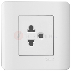 Bộ ổ cắm đơn 3 chấu 16A màu trắng Zencelo - Schneider (E84426UESTR_WE_G19)