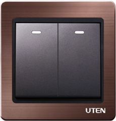 Công tắc đôi 2 chiều A5 Uten (A5GK22)