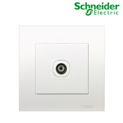 Bộ ổ cắm tivi đơn Vivace màu trắng Schneider (KB31TV_WE)