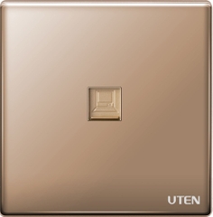 Bộ ổ cắm đơn mạng màu vàng Z9 Uten (Z9G-1PC)