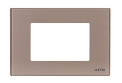 Mặt kính 3 thiết bị màu vàng Uten Q120E-PM3