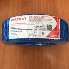 Dây dẹt 2x1,5mm2 0,6/1kV Cadivi