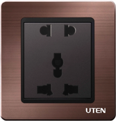 Ổ cắm 2 chấu và 3 chấu A5 Uten (A5GZ12Z13/N)