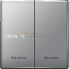 Bộ công tắc đôi trung gian màu ghi Z9 Uten (Z9GK23)